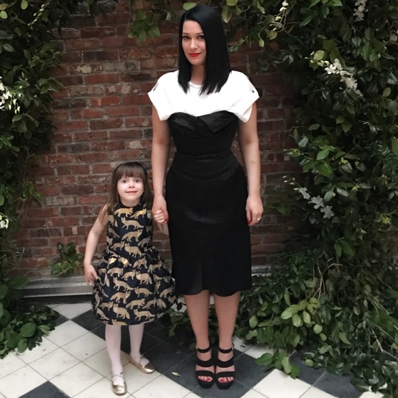 Alexander Wang Satin Trompe l'Oeil Cocktail Dress - Picture 2 of 4